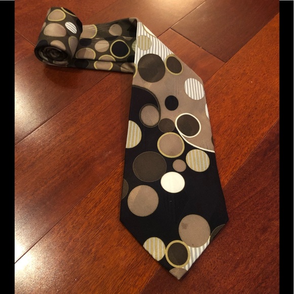 Other - Men’s Ruffini polka dot necktie - 100% silk tie